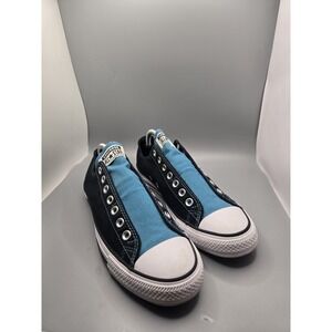 Converse Chuck Taylor All Star Low Men's 8.5 Women's 10.5 Black Blue Canvas...